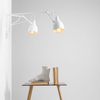 Regulowana lampa ścienna Soho 1002D 2-punktowa biała