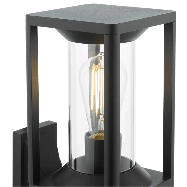 Elewacyjna lampa naścienna Mackenzie MAC1622 latarenka IP65 czarny