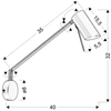 Kinkiet ścienny MILLY 21-73884 metalowa reflektorek regulowany czarny