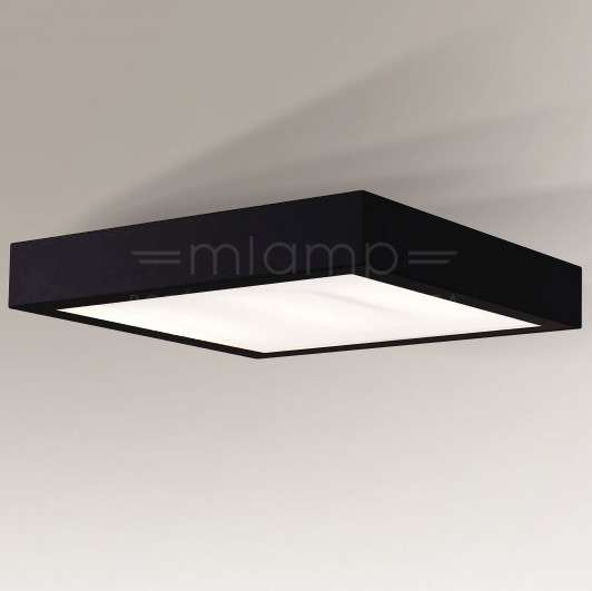 Sufitowa LAMPA plafoniera NOMI 8450 Shilo kwadratowa OPRAWA natynkowa LED 23W 4000K czarny