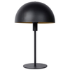 Stojąca LAMPA biurkowa SIEMON 45596/01/30 Lucide stołowa LAMPKA kopuła metalowa czarna