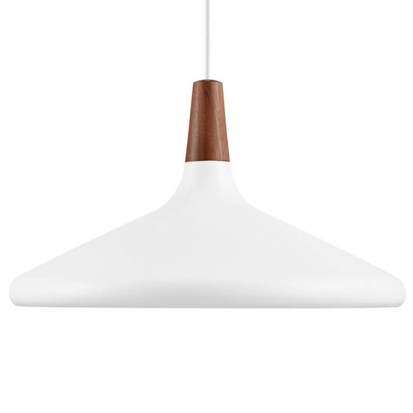 Skandynawska lampa wisząca Nori 2120823001 nad wyspę brązowy biały