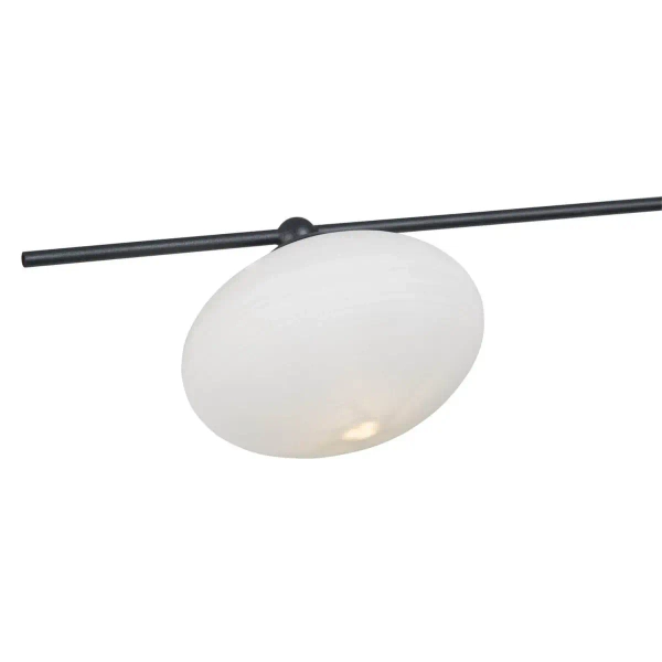 Potrójna lampa sufitowa Jasper JAS5322 kule do salonu czarna biała