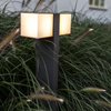 Stojąca lampa CUBA 7193801118 prostokątna LED 23W 3000K słupek IP54 szary