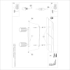 Ryflowana lampa sufitowa KARBON SL.1763 podwójna tuba kaszmirowa