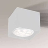 Natynkowa LAMPA sufitowa YATOMI 7133 Shilo regulowana OPRAWA kwadratowa SPOT metalowa kostka cube biała