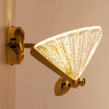 Ozdobny kinkiet ścienny Bee ST-W0612-1S LED 7W 3000K motyl szkło złoty