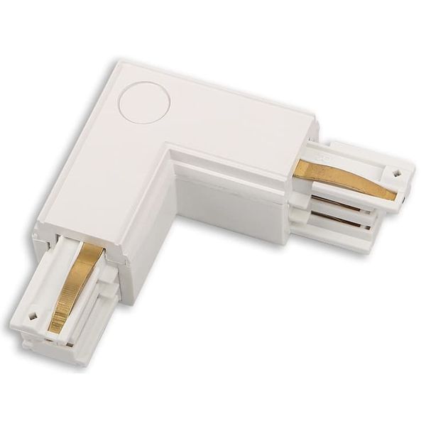 Łącznik lewy w literę L do szyn 3-fazowych MHT1-L/L-WH TRACK Maxlight biały