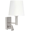Kinkiet LAMPA ścienna HARVEY 6539 Rabalux abażurowa OPRAWA regulowany reflektorek LED 3W 2800K tuba do czytania satyna