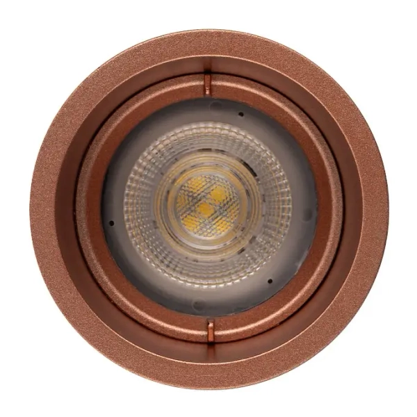 Oczko podtynkowe do sypialni CUP 10792 okrągłe miedziane