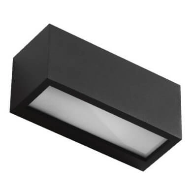 Prostokątna lampa ścienna VENTA AZ4350 Azzardo IP54 czarny