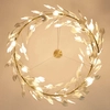 Ceramiczna lampa zwisowa Botanika XY080P-100 liście złota biała