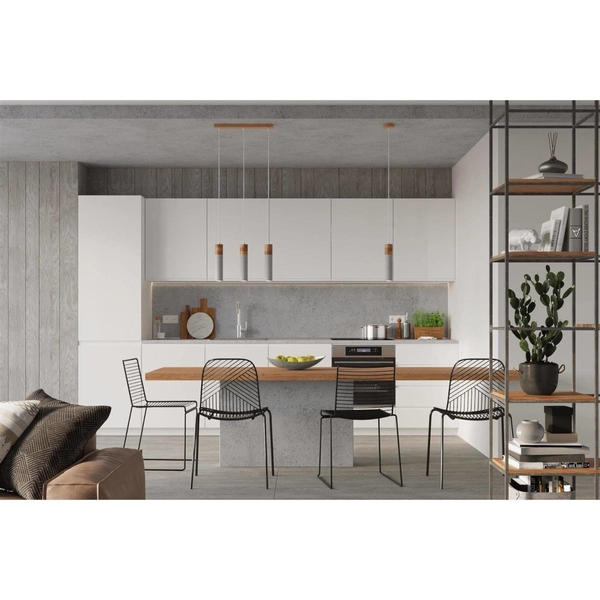 Betonowa lampa wisząca SL.0966 do kuchni betonowa drewniana