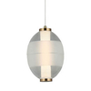 Wisząca lampa metalowa Rinot PND-45372-1-WH-CL LED 8W 3000K transparentna