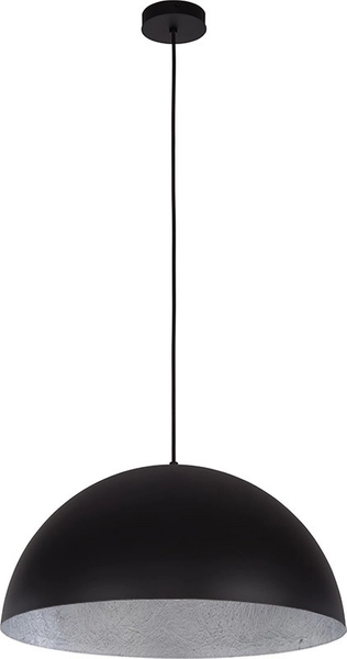 LAMPA wisząca SFERA 30580 Sigma metalowa kopuła zwis czarny srebrny