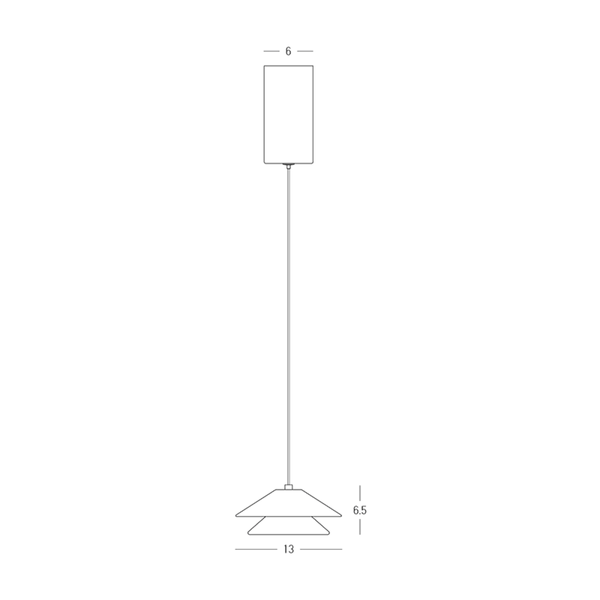 Stożkowa lampa wisząca 25347 LED 9W 3000K metalowa czarna złota