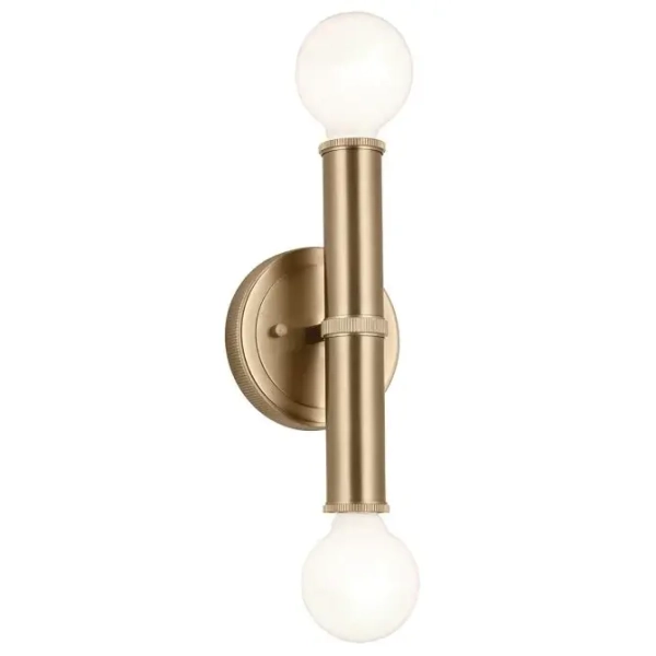 Ścienny kinkiet Torche QN-TORCHE-2W-CPZ LED 3W 3000K IP44 brąz szampański