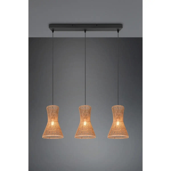 Jadalniana lampa wisząca BIJOU R31833026 boho brązowy czarny