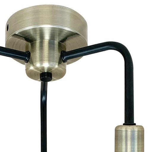 Plafon metalowy SAGA 33-01320 plafon do przedpokoju sticks czarne patyna