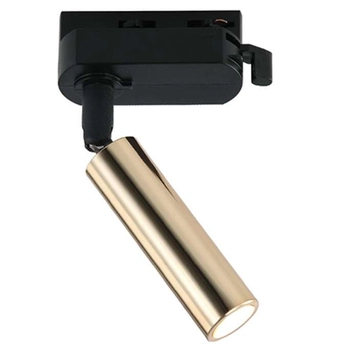 LAMPA sufitowa Slimi Gold Track BK Orlicki Design metalowa OPRAWA do systemu szynowego 1-fazowego złota czarna
