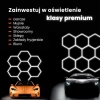 Geometryczny plafon Hexagon HEX-565-Y9-V11-PS1 LED 230W 4000K IP54 biały