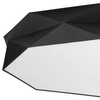 Geometryczny plafon do salonu Kantoor 4227 TK Lighting tkaninowy czarny