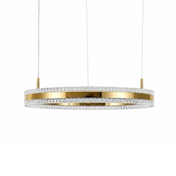 Lampa wisząca glamour ARKADIA ST-6376-60 złota LED 30W 3000K pierścień