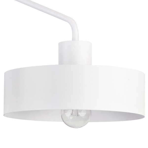 Kinkiet LAMPA ścienna JUMBO 31536 Sigma metalowa OPRAWA okrągła na wysięgniku biała