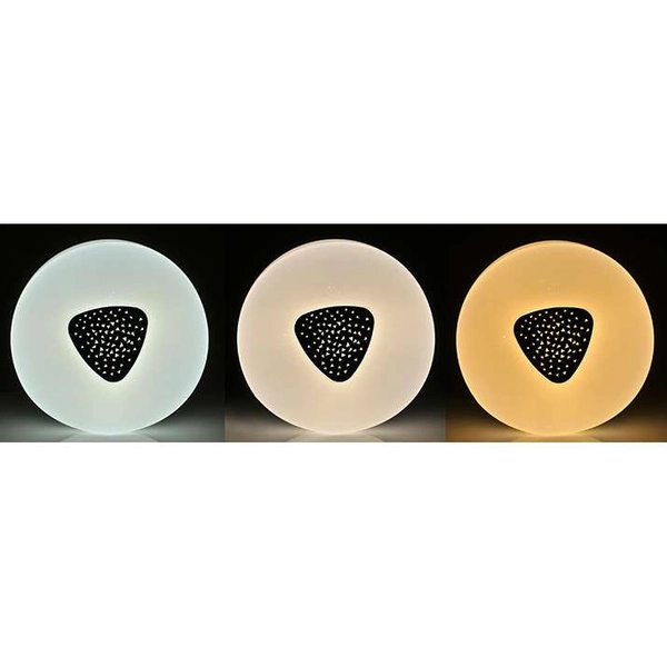 Plafon LAMPA sufitowa DIAMOND 313492 Polux geometryczna OPRAWA natynkowa LED 24W 3000K - 6500K do łazienki biała