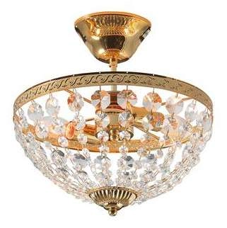 Plafon LAMPA sufitowa HANASKOG 100486 Markslojd kryształowa OPRAWA  glamour crystal przezroczysta złota