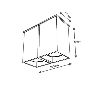 Spot LAMPA sufitowa TODA 7004 Shilo metalowa OPRAWA plafon DOWNLIGHT biały
