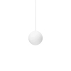 Wisząca lampa szklana Mapa biała kulista 1xG9 4W nad stół do jadalni kula ball 310800