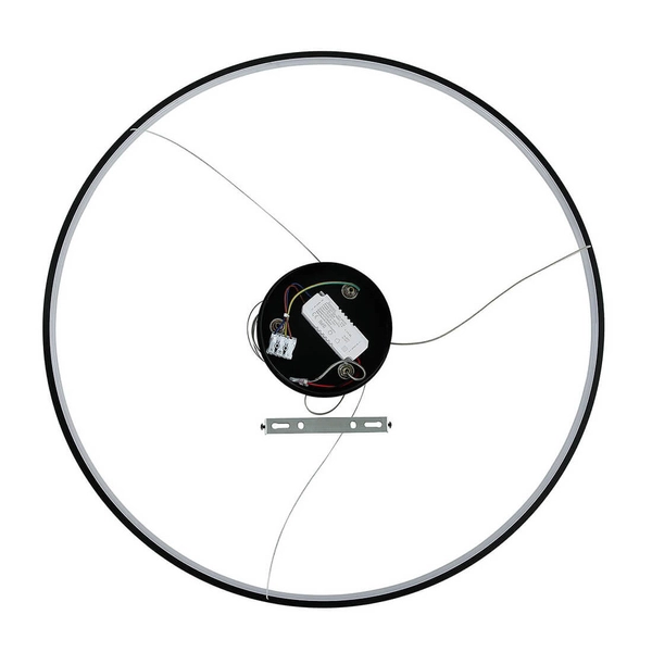 Lampa wisząca RING LP-909/1P 4M BK Light Prestige LED 40W 4000K okrągła oprawa zwis metalowy ring czarny