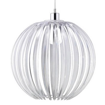Przezroczysta lampa wisząca Zucca 304100100 zwis ball do jadalni