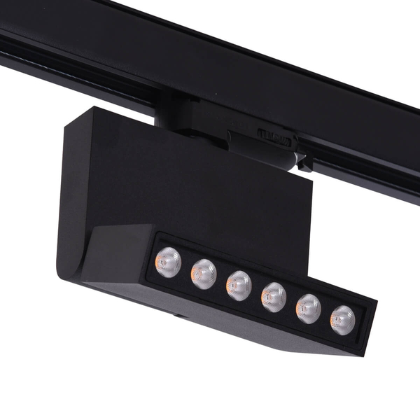 Ruchoma lampa Leon AZ3491 LED 12W 3000K czarna do 3-fazwego szynoprzewodu