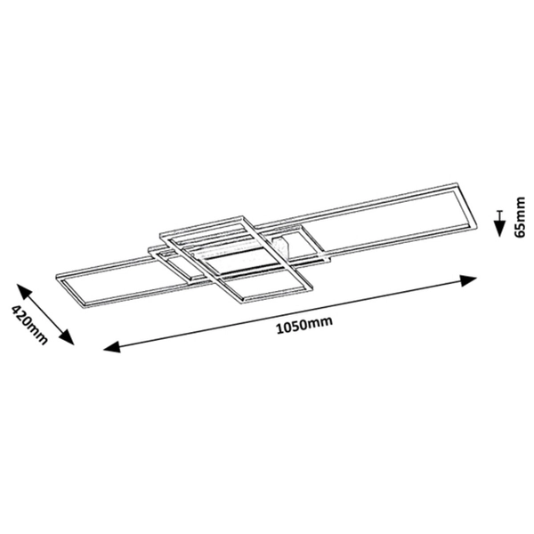 Sypialniana lampa sufitowa Thabita 6869 plafon LED 54W 3000-6500K satyna
