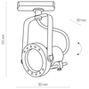 Lampa modułowa szynoprzewodowa Tracer 4066 TK Lighting metalowa czarna