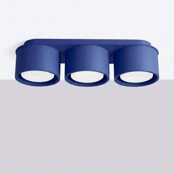 Potrójny downlight MODO niebieski SL.2460 3xGx53 metalowy spot