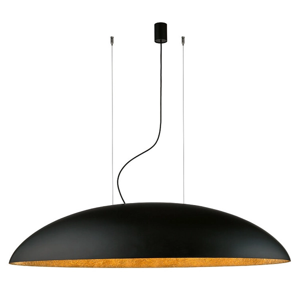 Loftowa lampa wisząca Canoe 7926 czarna nad łóżko do sypialni