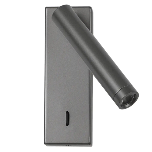 Regulowany kinkiet ścienny Cali WL-21017-GR LED 2,5W 3000K podłużny szary