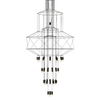 Metalowy żyrandol ażurowy Linea SXT100-43P Step geometryczny czarny