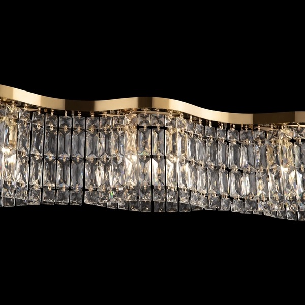 Kryształowa lampa wisząca Dune DIA005PL-06G Maytoni glamour złota