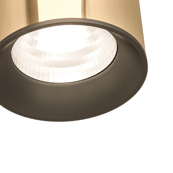 Złota tuba do systemu szynowego Lea regulowana lampa sufitowa