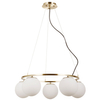 Wisząca lampa Larosa PND-33453-5-ABR Italux kule balls białe antyczny brąz