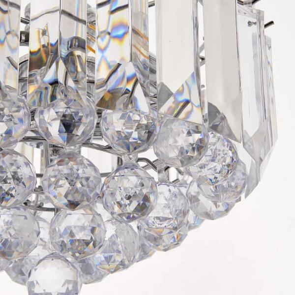 Salonowa lampa wisząca Fargo FARGO-12CH Endon glamour chrom przezroczysta