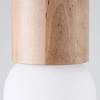 Lampa przysufitowa kula Boomo SL.1191 Sollux do salonu biała drewniana