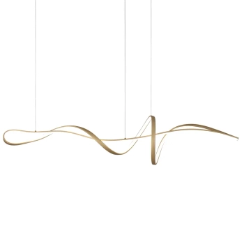 Designerska lampa wisząca Mila PND-23523-GD LED 40W 3000-6000K złota