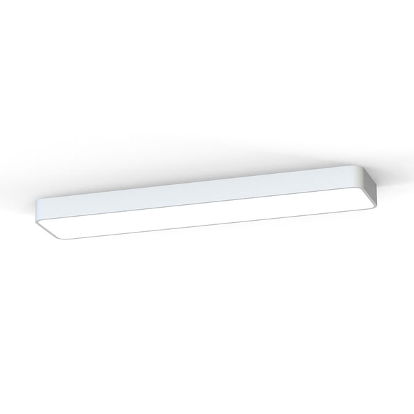 Prostokątna natynkowa lampa Soft Ceiling 7542 Nowodvorski do kuchni biała