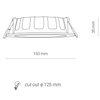 Sufitowa LAMPA wpust KOS 8778 Nowodvorski okrągła OPRAWA LED 10W 4000K łazienkowa IP44 biała