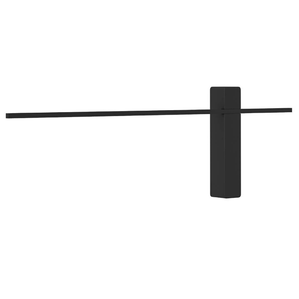 Ledowy kinkiet Bene Parette LED 7W 3000K czarna lampa ścienna do salonu